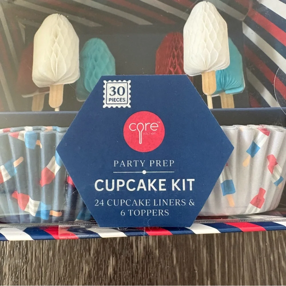 Core Party Prep Rocket Pop Cupcake Kit Liners & Toppers